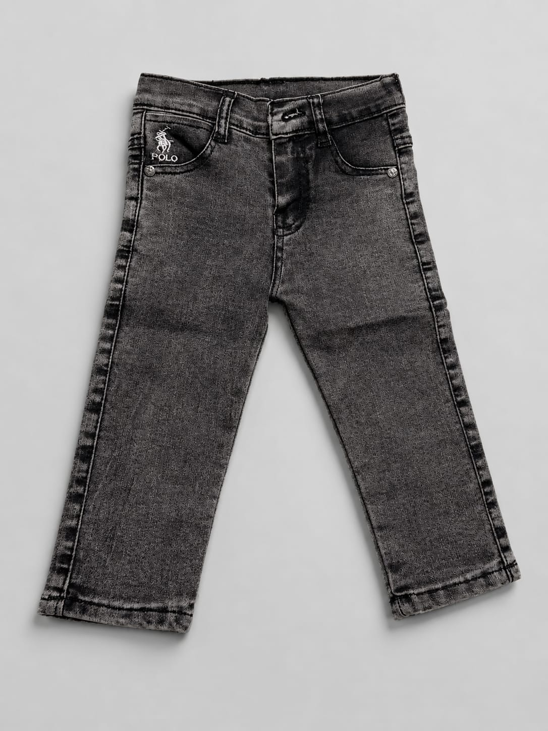 Boys Premium Polo Sky Blue Denim Jeans