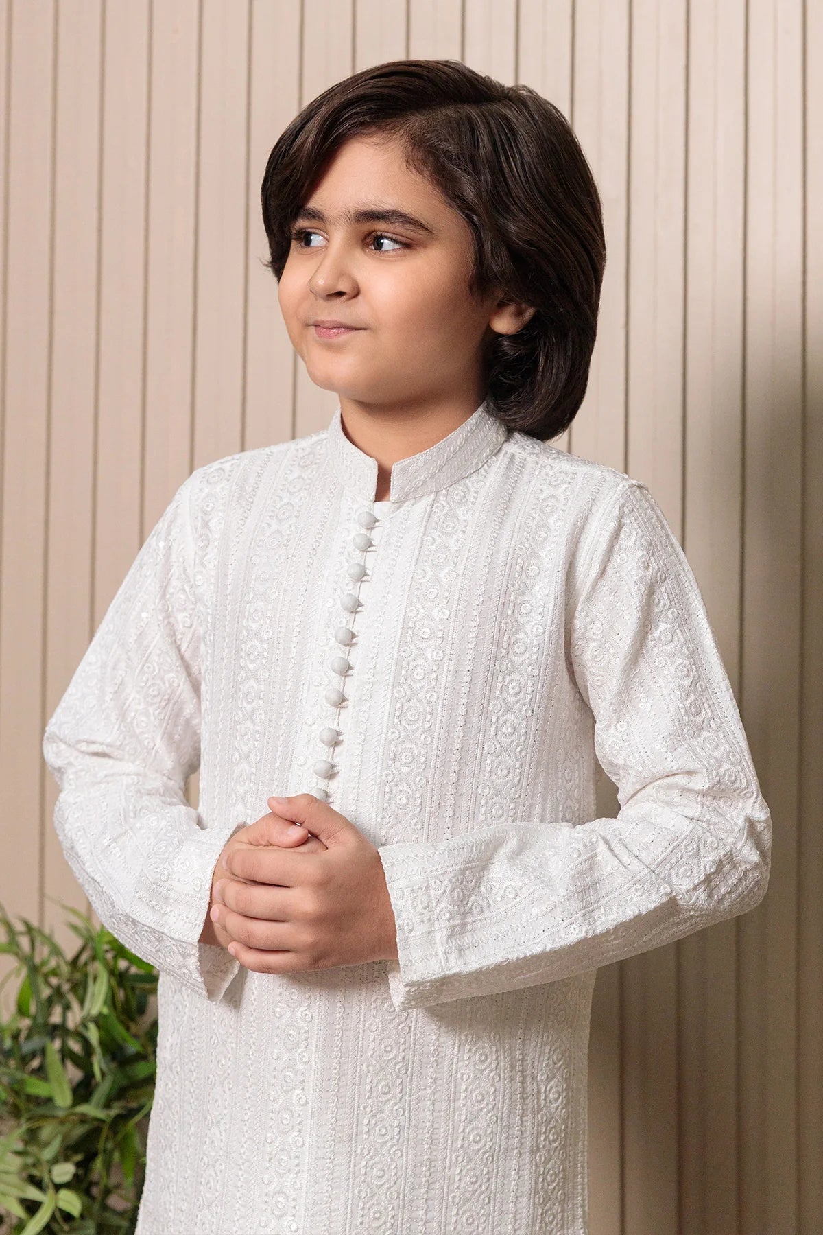 Kids Off-White Designer Kurta Pajama Set – Premium Ethnic Wear for Boys
