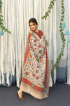 Women's Heavy Embroidered Lawn 3-Piece Suit with Printed Dupatta