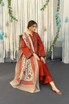 Women's Heavy Embroidered Lawn 3-Piece Suit with Printed Dupatta