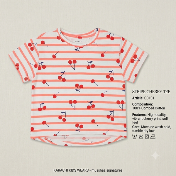 Floral Sparkle Kids' Red Cotton Tee | Silver Print T-Shirt
