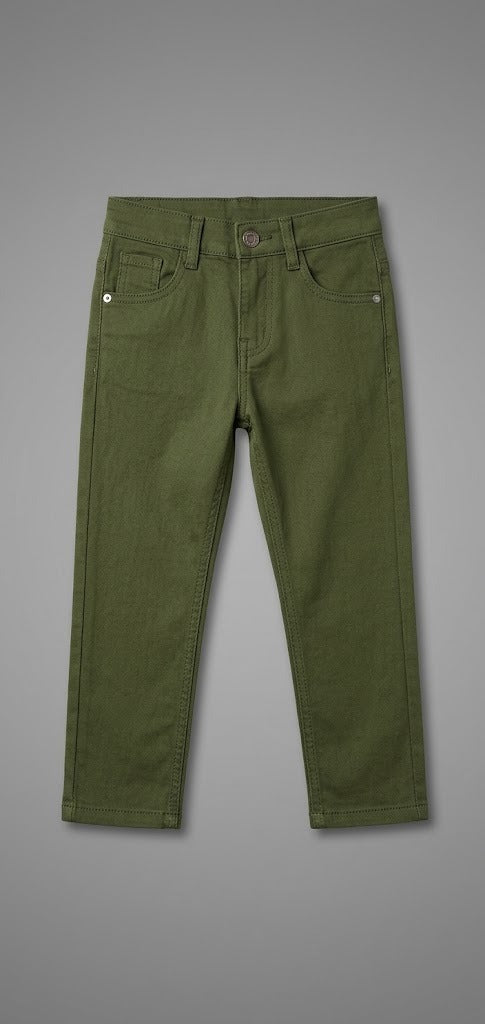 Boys Cotton Pants | Green