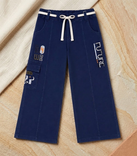 Boys Cargo Trousers | Dark Blue