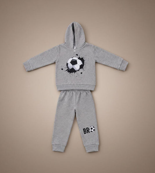 Kickoff Football Toddler Hooded Winter Suit – Haider Grey
