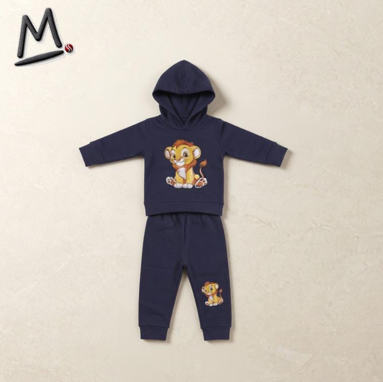 Little King Lion Toddler Hooded Winter Suit – Midnight Navy