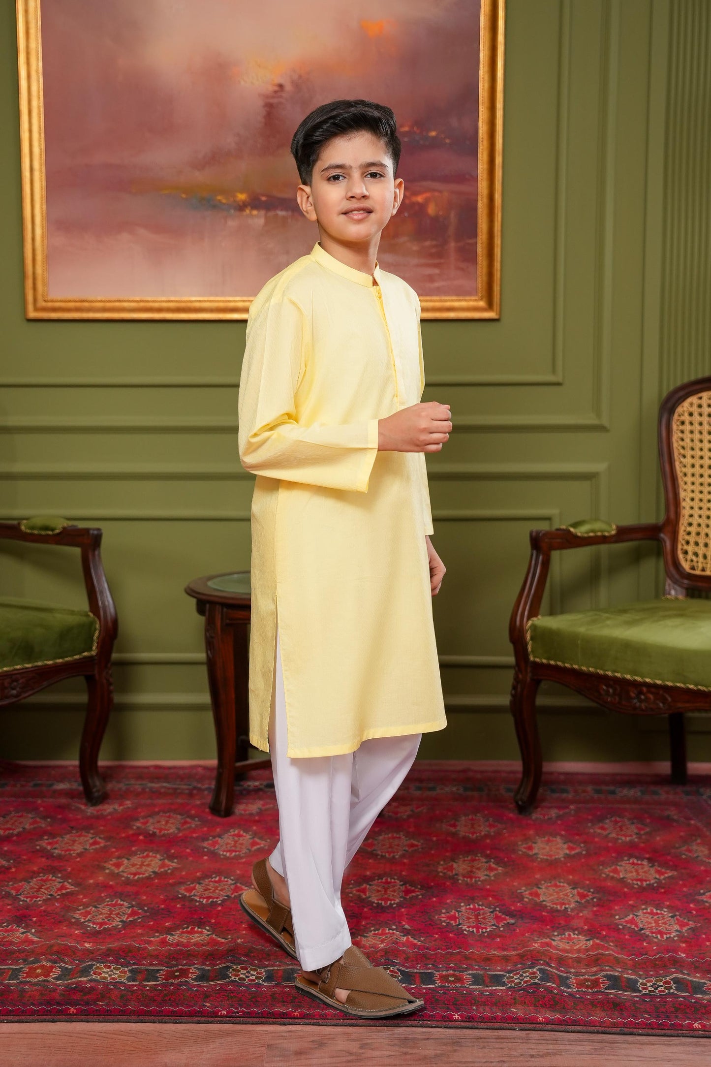 Kids Blue Designer Kurta Pajama Set – Premium Ethnic Wear for Boys | Festive & Wedding Outfit