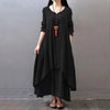 Women's Elegant Bohemian Linen Dress | Casual Vintage Summer Linen Dress